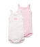 2-er Pack Baby-Träger-Bodys für Mädchen uni/geringelt lot .