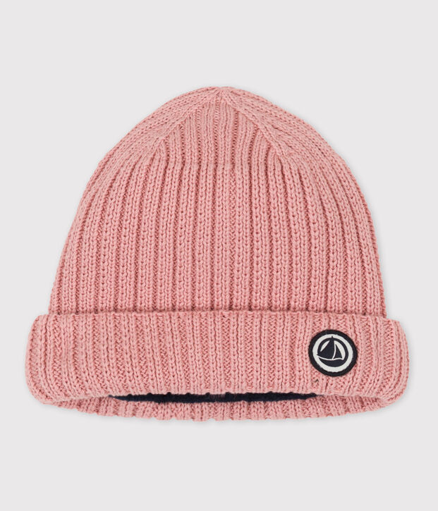 Baby-M&uuml;tzchen mit Fleece-F&uuml;tterung rosa