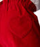 Baby-Shorts aus einfarbigem Fein-Cord rot TERKUIT