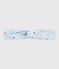 Kinder-Stirnband aus Popeline mit Blumenmuster blau FRAICHEUR/weiss MULTICO