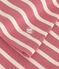 Geknöpftes Damen-Streifenshirt "Marinière" aus Baumwolle rosa ROSEWOOD/ AVALANCHE