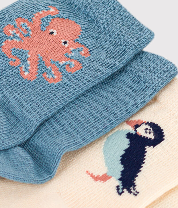 2er-Set Babysocken aus Baumwolljersey vielfarbig