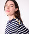 Damen-Streifenshirt "Marinière"aus Baumwolle  blau SMOKING/weiss MARSHMALLOW