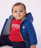 Baby-Jacke aus einfarbigem PU blau PERSE
