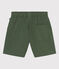 Kinder-Shorts aus Baumwoll-Twill und Leinen grün CROCO