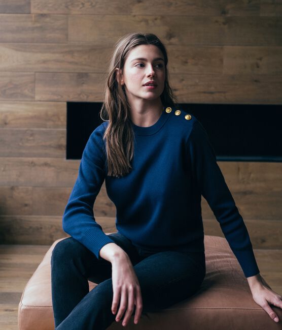 Damenpullover blau SMOKING