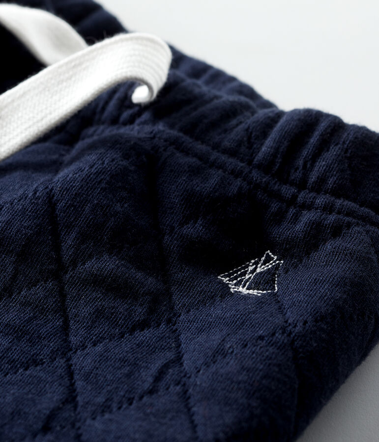 Hose f&uuml;r Baby Jungen aus Rundstrick blau