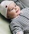 Newborn-Mützchen aus Baumwollstrick weiss MARSHMALLOW