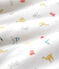 Baby-Schlafsack aus Bio-Baumwolle mit farbigem Tiermuster weiss MARSHMALLOW/weiss MULTICO