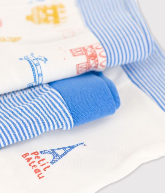 3er-Set Boxershorts aus Baumwolle mit Paris-Print für Jungen variante 1