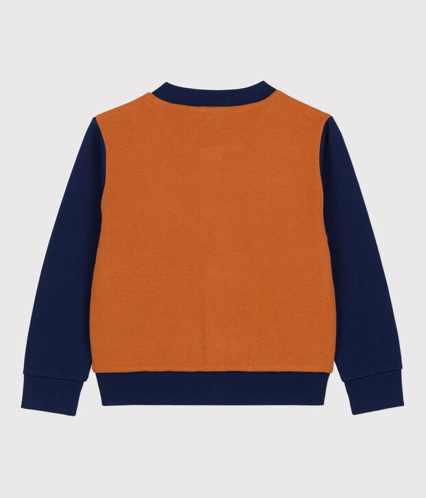 Kinder-Teddyjacke aus Molton f&uuml;r M&auml;dchen / Jungen braun/blau
