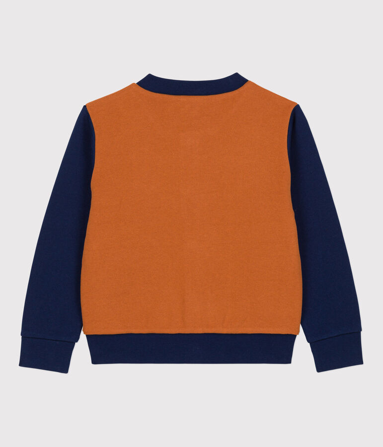 Kinder-Teddyjacke aus Molton f&uuml;r M&auml;dchen / Jungen braun/blau