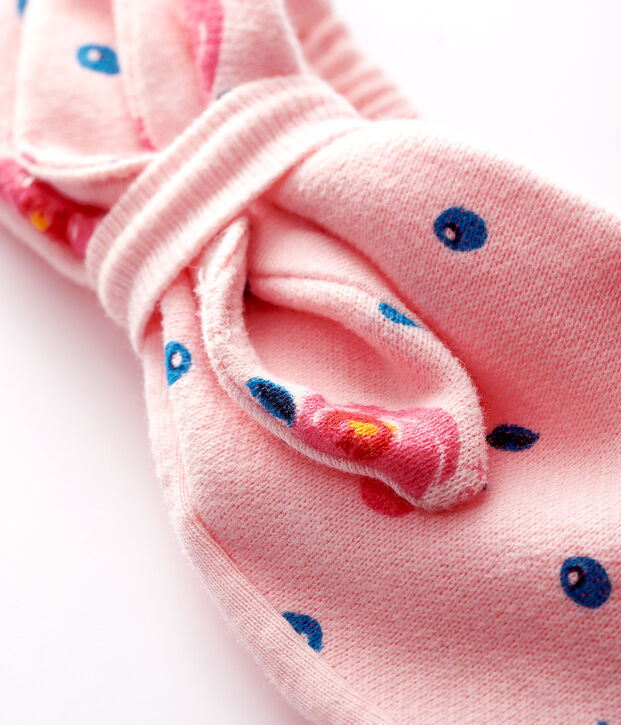 Baby-Haarband mit Schleife f&uuml;r M&auml;dchen rosa/vielfarbig