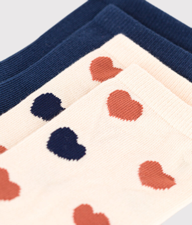 2er-Set Damensocken mit Printmotiv aus Baumwolle vielfarbig