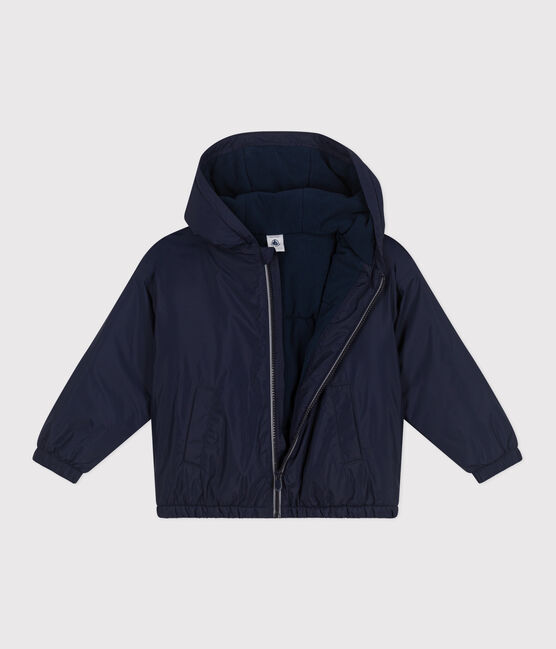 Kinder-Windjacke mit Fleece für Jungen blau SMOKING