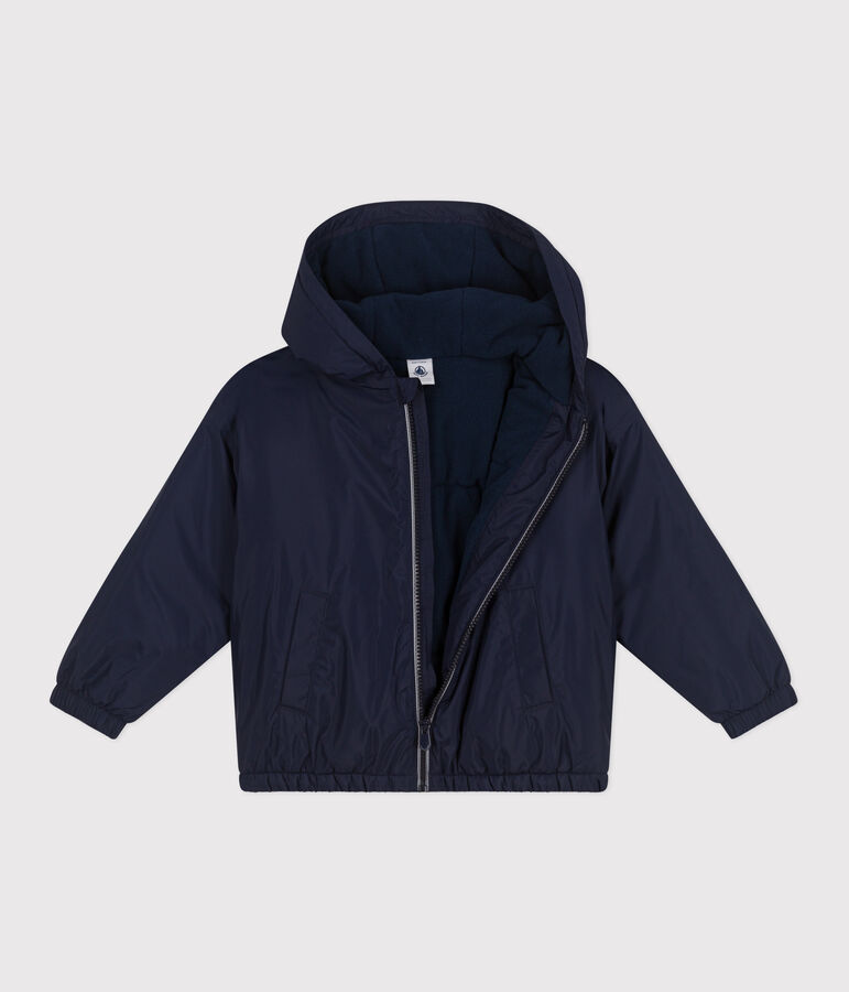 Kinder-Windjacke mit Fleece f&uuml;r Jungen blau