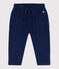 Baby-Hose aus Molton blau MEDIEVAL