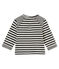 Gestreiftes Baby Jungen T-Shirt schwarz CITY/weiss MARSHMALLOW