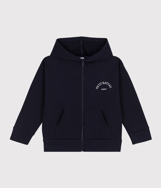 Kinder-Hoodie für Jungen, mit Reißverschluss blau SMOKING