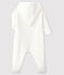 Langer Baby-Overall aus gestepptem Doppeljersey weiss MARSHMALLOW