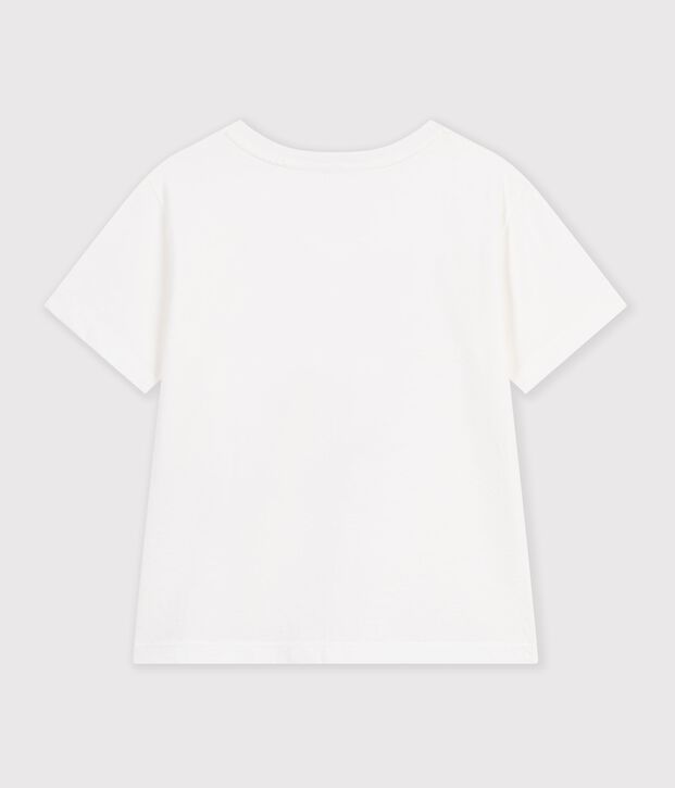 Kurzarm-T-Shirt f&uuml;r Kinder mit Aufdruck weiss