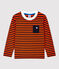 Langärmeliges Kinder-T-Shirt aus Baumwolle für Jungen blau SMOKING/ CAROTTE