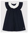 Baby-Bodykleid mit Kragen für Mädchen blau SMOKING