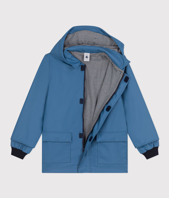 Ikonische Regenjacke für Kinder blau BEACH