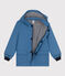 Ikonische Regenjacke für Kinder blau BEACH