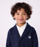 Kinder-Cardigan aus einfarbiger Baumwolle blau SMOKING