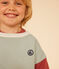 Kinder Colorblock-Sweatshirt aus Molton für Jungen weiss AVALANCHE/ MULTICO