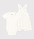 Baby-Set mit Latzhose und Body aus Baumwolle