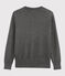 Glänzender Damen-Baumwollpullover schwarz CITY/grau ARGENT