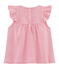 Gestreifte Baby-Bluse für Mädchen rosa JOUE/weiss ECUME