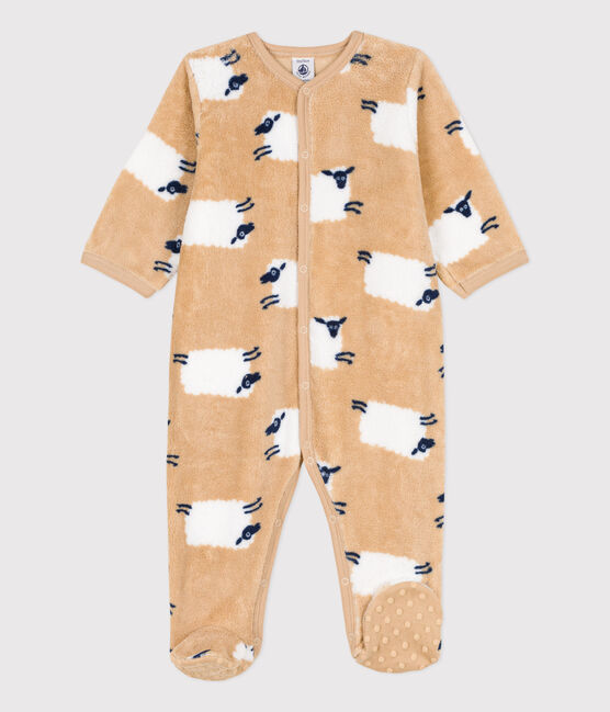 Strampler zum Überziehen aus Fleece TRENCH/ MULTICO