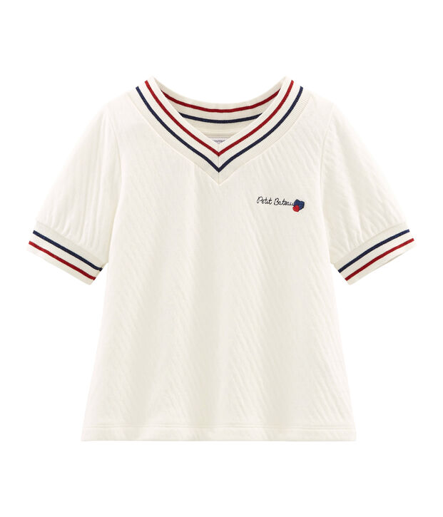 Kinder-Top M&auml;dchen weiss