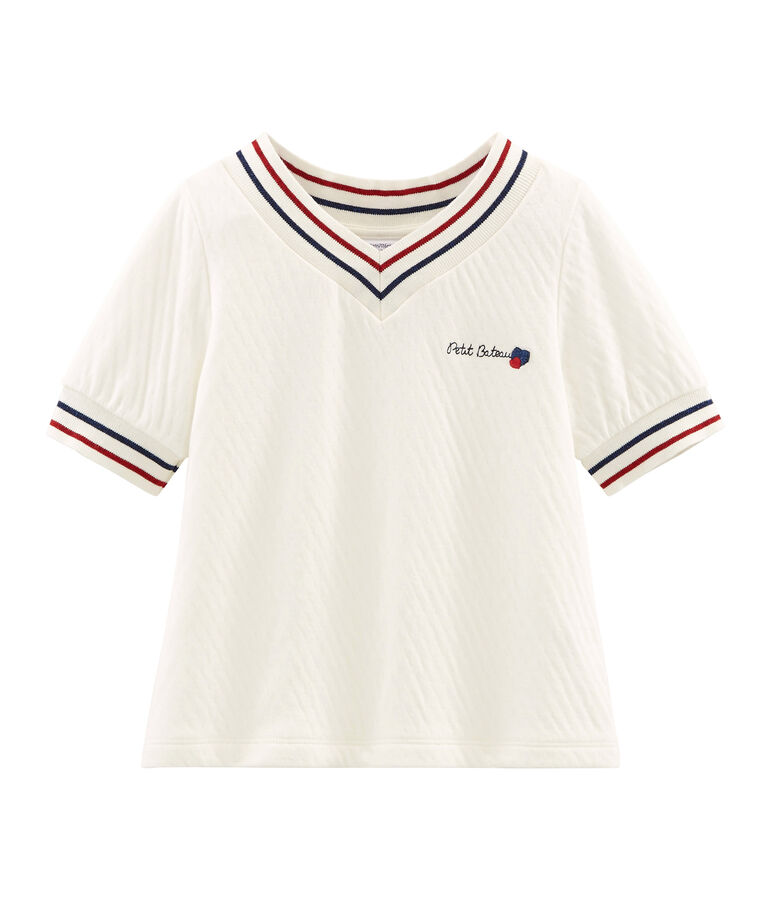 Kinder-Top M&auml;dchen weiss