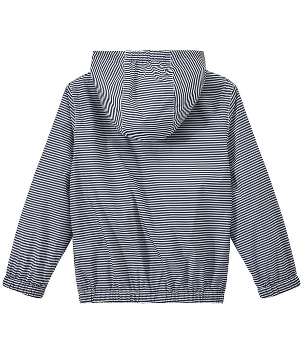 Winddichte Kinderjacke Unisex blau/weiss