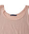 Damen-Top aus beschichtetem Leinen rosa ROSE/grau ARGENT