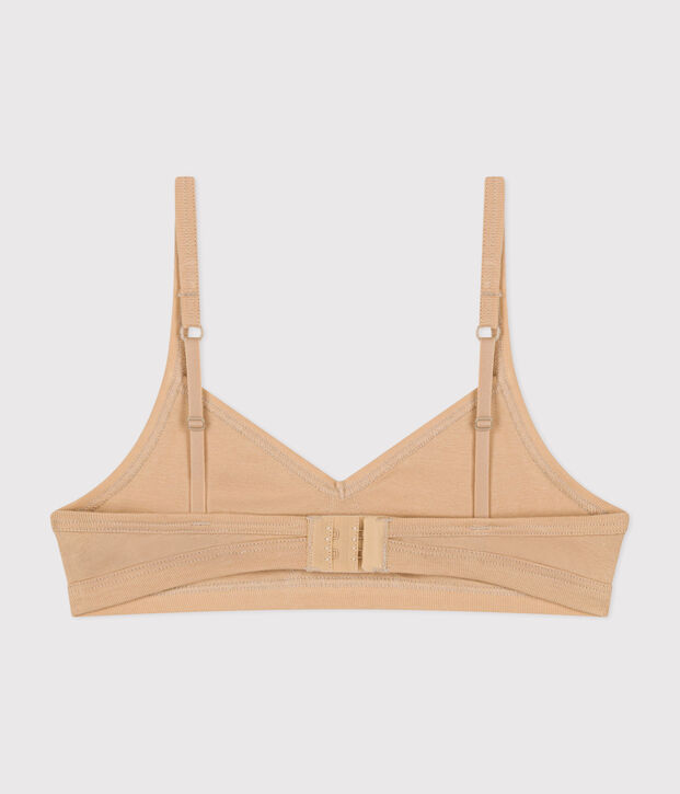 Kinder-BH aus Baumwolle beige