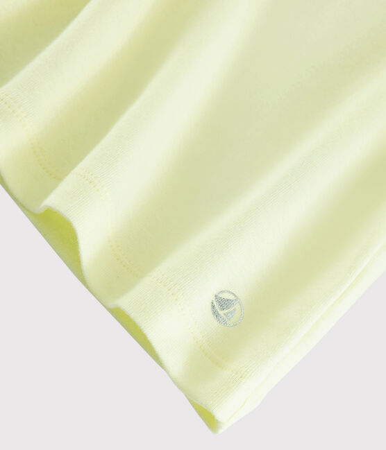 Kurzärmliges Kinder-T-Shirt aus Baumwolle für Mädchen gelb CITRONEL