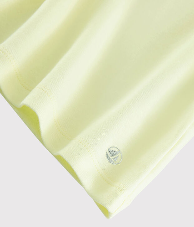 Kurz&auml;rmliges Kinder-T-Shirt aus Baumwolle f&uuml;r M&auml;dchen gelb