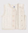Baby-Weste aus gestepptem Doppeljersey beige MONTELIMAR CHINE