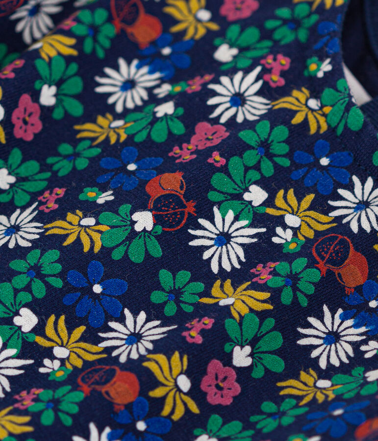 &Auml;rmellose Baby-Bluse aus Jersey blau/vielfarbig