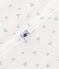 Gemusterter Strampler aus Baumwolle blau MARSHMALLOW/weiss GOMME