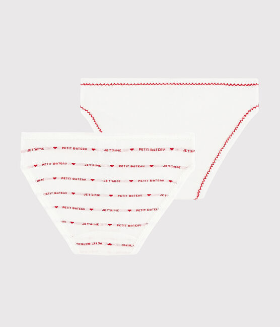 2er-Set Unterhosen mit "Petit Bateau Je t'aime"-Motiv für Mädchen variante 1
