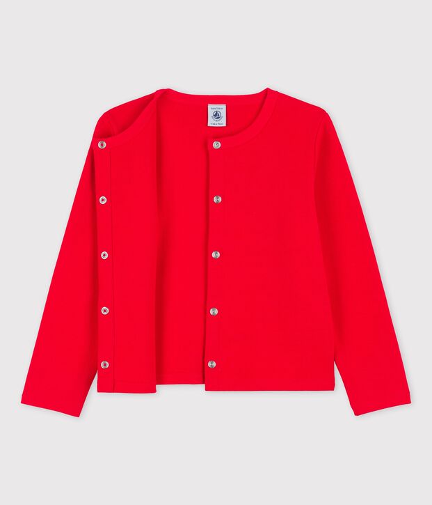 Cardigan aus Baumwolle f&uuml;r M&auml;dchen rot