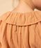 Langärmelige Kinderbluse aus Musselin-Stoff für Mädchen rosa SIENNA