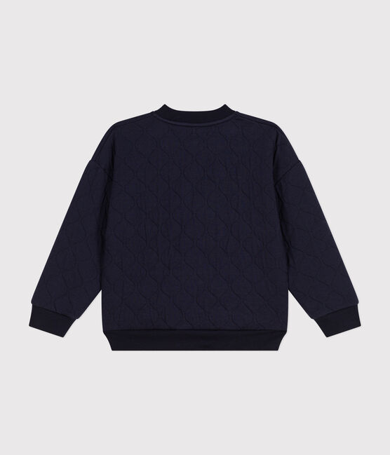 Kinder-Jacke aus Doppeljersey für Jungen blau SMOKING