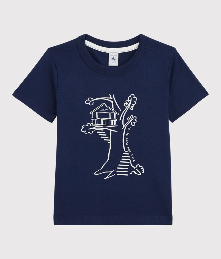 Kurz&auml;rmeliges T-Shirt aus Baumwolle f&uuml;r Jungen blau